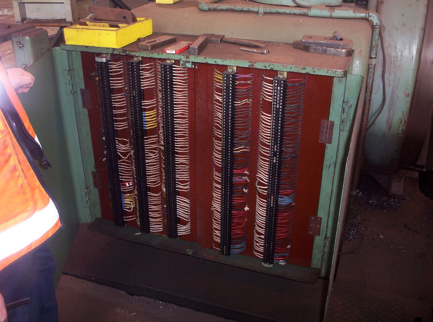 Wheel lathe repairs with new sequence controllers designed in house 