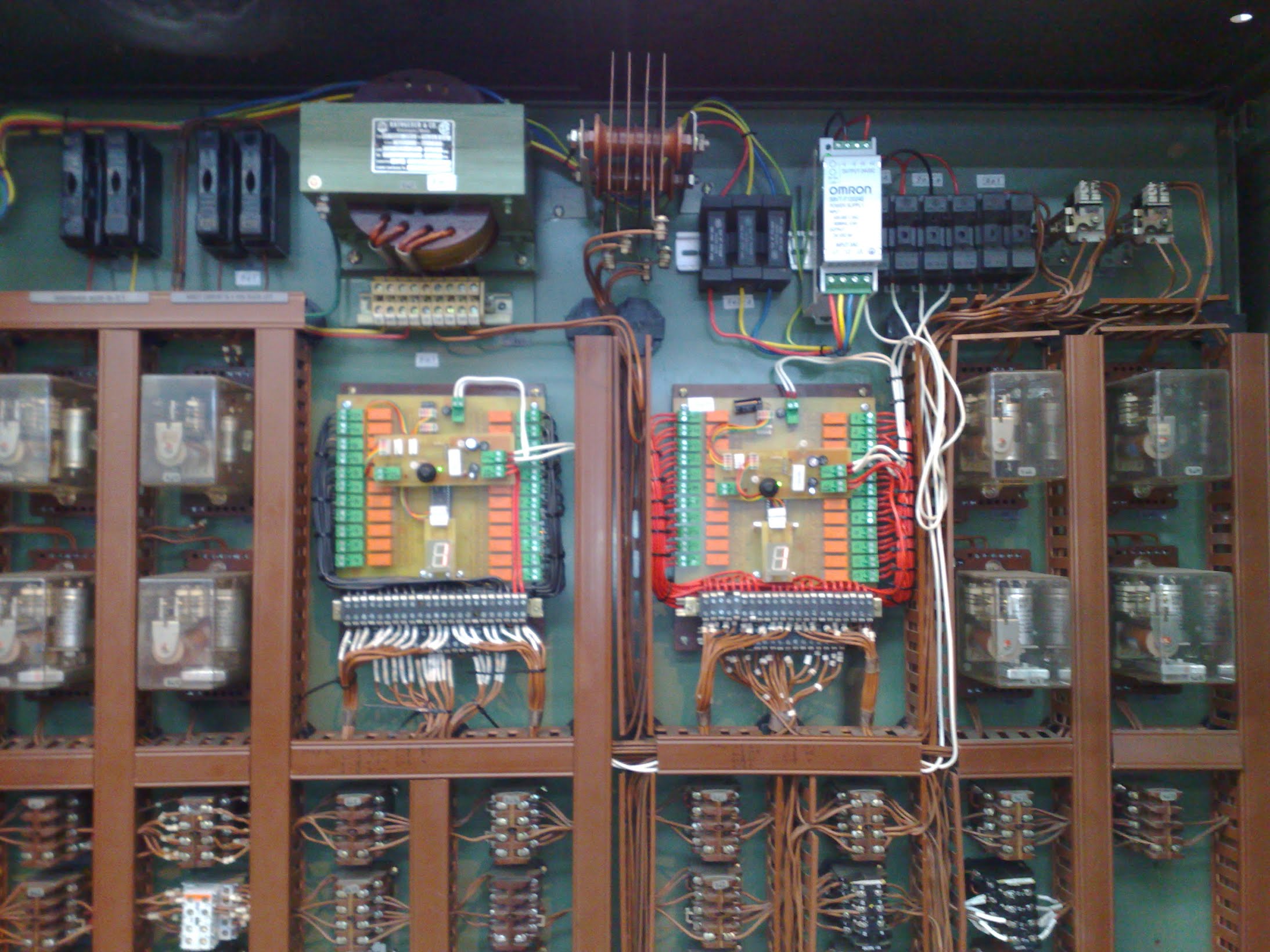 Wheel lathe repairs with new sequence controllers designed in house 